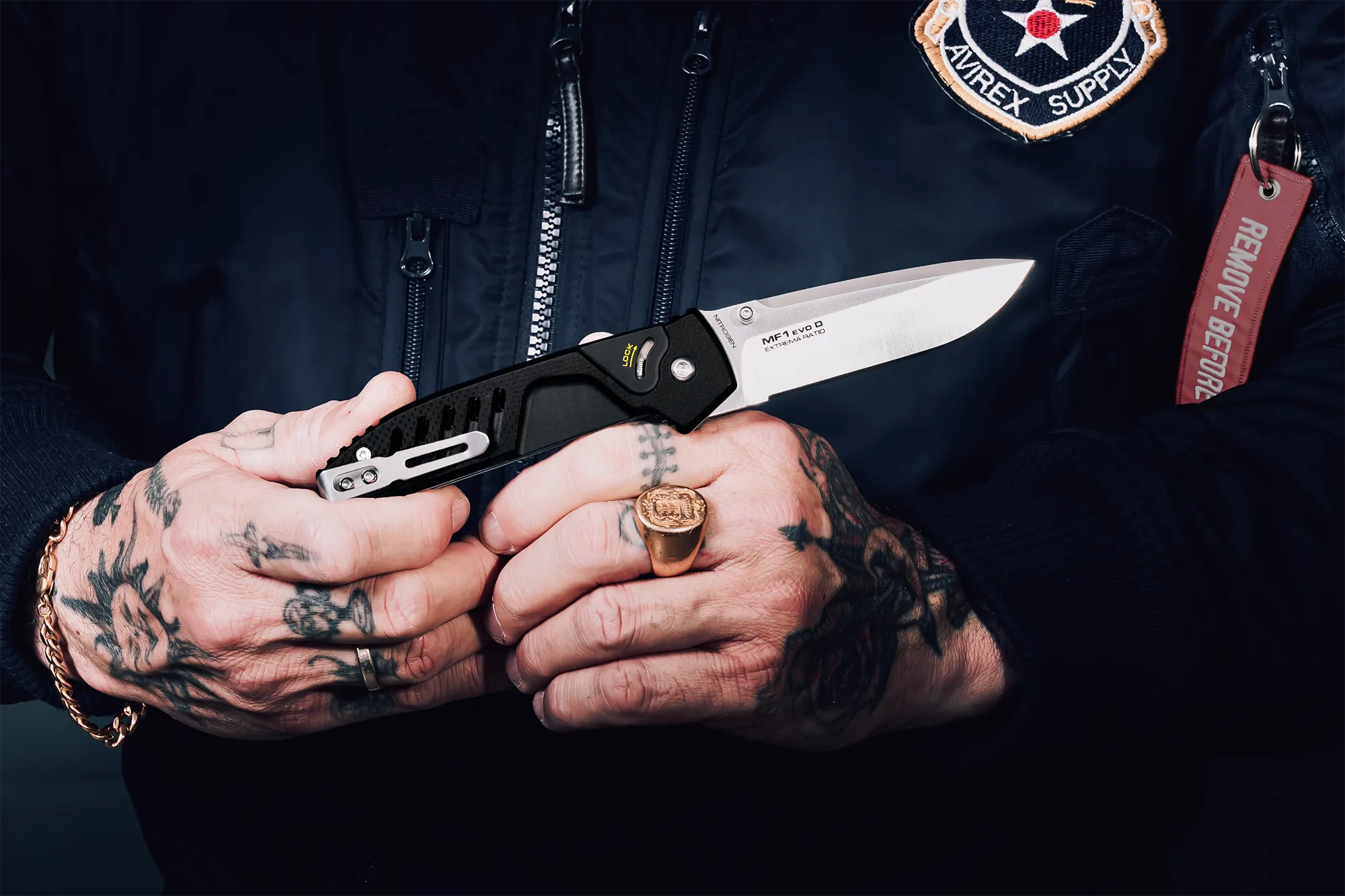 MF1 EVO D G10 NITROGEN BLACK SATIN - Extrema Ratio USA